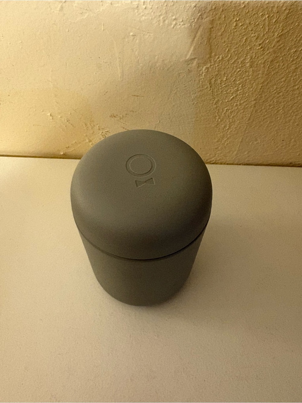 Gray Silicone Travel Cup with Leak-Resistant Lid